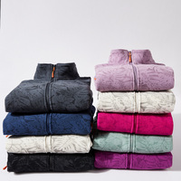 Veste polaire, veste d'extérieur en polaire pour couple, col montant, ouverture sur le devant, manteau polaire chaud, veste ample pour l'automne et l'hiver, pour les activités de plein air