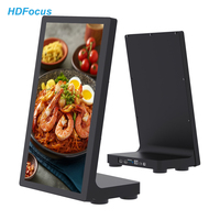 HDFocus 250 Nits kecil 10.1 inci 15.6 inci layar sentuh interaktif layar kios Menu pemutar iklan Digital Lcd papan tanda Digital