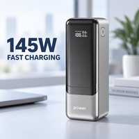 Batterie externe pour ordinateur portable 145W 27000mAh, charge rapide 100W, chargeur portable avec écran numérique intelligent pour les voyages d'affaires