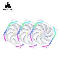 Kipas Pendingin PC AntarcChill 120mm Pola CD Aliran Udara Tinggi PWM Senyap untuk Casing Komputer Rakitan Gaming