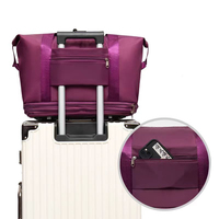 Sac polochon de voyage multi-roues de grande capacité sac de voyage courte distance femmes bagage pliable sac de voyage extensible double couche