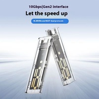 M.2 NVME SATA Dual Protocol SSD, kandang USB 3.1 3.2 Gen 2 10Gbps 2TB eksternal PCIE SATA NGFF M2 Tipe C SSD