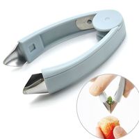 Éplucheur de fruits et légumes portable en acier inoxydable pour fraises, pommes de terre, ananas, tomates, etc.