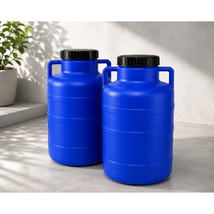 Baril de rangement compact en plastique de 22 L, fabriqué en résine de haute qualité pour une utilisation polyvalente - Product Image 2