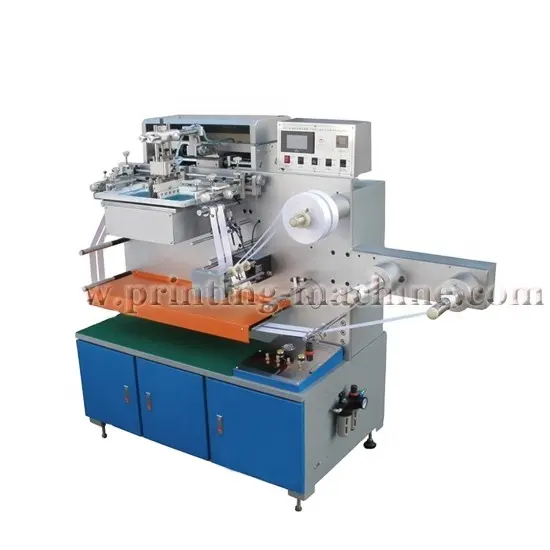 Fabric Textile Ribbon Label Reel Type Single Solid Color Double Surface Automatic Drying Screen Printing Machine for Sale