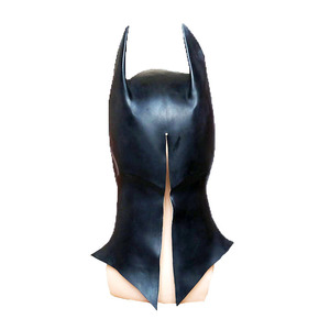 Masque de Batman, taille unique, en latex noir, accessoire de costume pour Halloween, cosplay, fête - Product Image 5