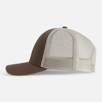 Casquette de baseball unisexe à 5 panneaux en maille avec logo personnalisé, broderies 3D, tissu respirant et imperméable pour les voyages en plein air et l'été