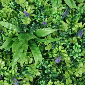 1 кв. М., свадебная искусственная тропическая листва из самшита, Вертикальная искусственная шелковая пластиковая зеленая трава, растительный Настенный декор