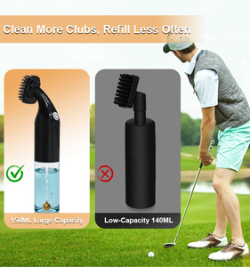 Nouvelle brosse électrique améliorée pour clubs de golf, brosse nettoyante à eau pour golf, en nylon rigide rétractable, pour le nettoyage des clubs, des balles et des chaussures - Product Image 2
