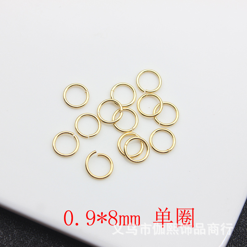 Bague simple plaquée or 8mm