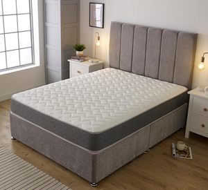 Colchón Inweto de Lujo, 190x135, Confortable, Antialérgico, con Resortes Internos de 18CM de Profundidad y Espuma Viscoelástica, para Dormitorio o Apartamento - Product Image 1