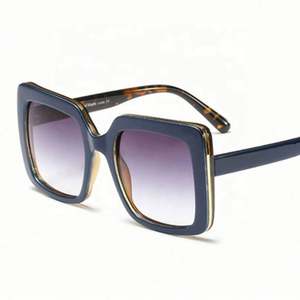 Lunettes de soleil carrées surdimensionnées pour femme, style vintage, à monture large, dégradées, protection UV400, collection 2021, vente chaude - Product Image 4