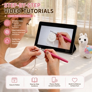 <span class=keywords><strong>Kit</strong></span> de <span class=keywords><strong>Ganchillo</strong></span> para Principiantes, Set de Tejido de Animales de Peluche, Llama, Alpaca, <span class=keywords><strong>Kit</strong></span> de <span class=keywords><strong>Ganchillo</strong></span> DIY para Principiantes - Product Image 2