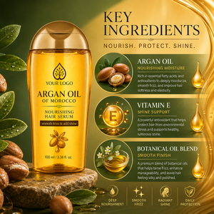 New Generation Moisture Lock Lightweight Softening Improve Frizz Hair Botanical Serum Moroccan Argan Oil Nourishing Hair Oil - Product Image 5