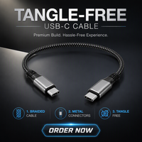Câble USB Type-C vers Type-C, charge rapide 240W 5A, tressé, PD 3.1, gaine en nylon, pour ordinateur et imprimante, personnalisé 1m