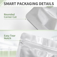 Sacs Mylar personnalisés en gros, résistants à l'humidité, imprimés en héliogravure, avec fermeture éclair refermable, formats 7g, 1 gallon, 1 livre, 5 gallons