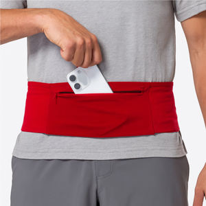 Se adapta a la mayoría de los teléfonos móviles y tamaños de cintura Cinturón reflectante delgado para correr Bolsillos extensibles Toboganes Logotipo personalizado Riñonera Riñoneras - Product Image 5