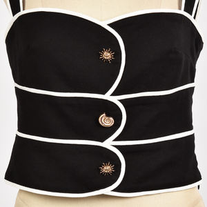 Vêtements pour femmes sans manches de qualité supérieure Nouvelle arrivée Haut à col en forme de cœur - Product Image 4