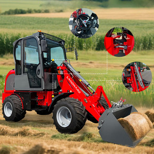 New W1160 Compact European Style <b>Small</b> Front End Bucket Articulated 4 Wheel Drive Cheap for Sale - Product Image 4