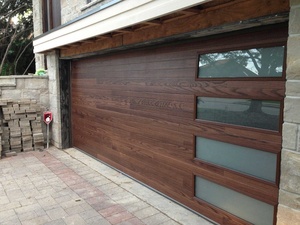 Porte <span class=keywords><strong>de</strong></span> <span class=keywords><strong>Garage</strong></span> en acier revêtu <span class=keywords><strong>de</strong></span> verre isolé 9x8, <span class=keywords><strong>de</strong></span> style moderne, européen et américain, avec séparation - Product Image 5