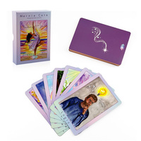 Conception personnalisée Impression quotidienne positive Inspirational Girl Self Love Affirmation Oracle Cards Tarot Deck Set Box With Guidebook