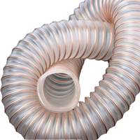 Tuyau flexible en polyuréthane pour conduit d'air, tuyau spiralé plaqué cuivre, diamètres 102mm, 125mm, 150mm, 200mm, 250mm, 300mm