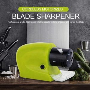 Kitchen Detachable Sharpening Stone <b>Kit</b> Manual Tumbler Aluminum Alloy Eco-Friendly Roller Knife Sharpener Set - Product Image 4