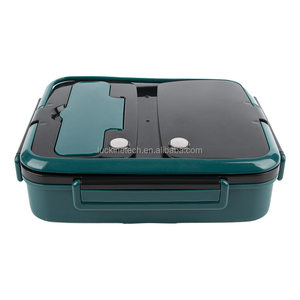 Stainless steel bento lunch boxes food grade 4 compartments kids lunch box
