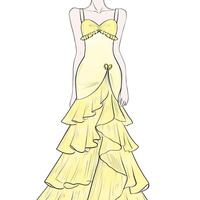 Robe de soirée formelle élégante personnalisée, style sirène, à bretelles spaghetti, col cœur, avec volants superposés et ourlet à volants, pour soirée ou tenue décontractée
