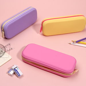 Estuche de Lápices Rosa Premium Personalizado OEM para Impresión de Bolsas de Papelería con Logotipo, Estuche de Lápices Estético con Cremallera - Product Image 4