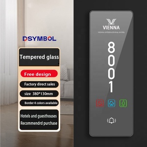2024 New dsymbol tùy chỉnh khách sạn LED Số phòng Hệ thống an ninh chuông cửa DND doorplate số khách sạn chuông cửa - Product Image 4