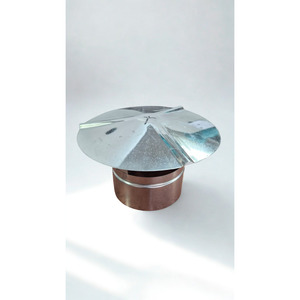 Tapa de chimenea de acero galvanizado tipo inserto, cubierta fija para chimeneas de techo - Product Image 2