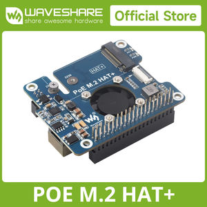 POE M.2 HAT+ Waveshare PCIe zu M.2 Adapter mit PoE-Funktion für <span class=keywords><strong>Raspberry</strong></span> <span class=keywords><strong>Pi</strong></span> 5, Unterstützt NVMe-Protokoll M.2 Solid-State-Laufwerk - Product Image 2