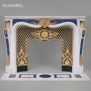 Villa decoración del hogar mármol australiano lujo tallado a mano chimenea envolvente independiente sala de estar <span class=keywords><strong>cocina</strong></span> interior europeo - Product Image 6