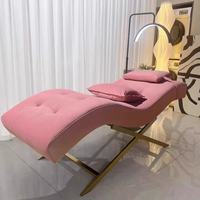 Cama Profesional Curva para Pestañas, Cómoda Cama de Belleza y Cama para Pestañas con Diseño Curvo, Ideal para Extensiones de Pestañas en Salón