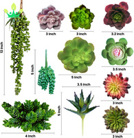 Plantes succulentes artificielles sans pot 14 Pack Grande plante succulente Cactus pour la maison DIY Petite plante en plastique du désert Décor