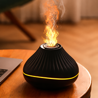 Diffuseur d'arômes électronique portable USB 3D effet flamme pour huiles essentielles à usage domestique