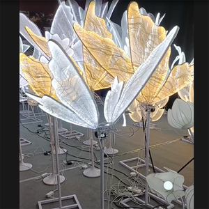 Ailes de <span class=keywords><strong>papillon</strong></span> lumineuses avec LED décoratives de luxe qui s'ouvrent et se ferment, support lumineux pour <span class=keywords><strong>papillon</strong></span>, idéal pour la <span class=keywords><strong>décoration</strong></span> d'allées de mariage et de fêtes - Product Image 2