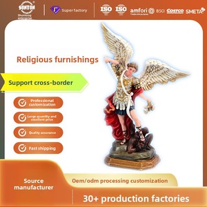 Fornitura Esclusiva Transfrontaliera: Articoli Religiosi e Culturali del Fujian, Artigianato in Resina, Statua dell'Arcangelo del Giorno del Giudizio, Ornamenti - Product Image 2