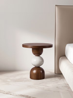 Table basse en bois massif de style minimaliste italien, artistique et créative, pour salon, chevet ou coin - Design moderne