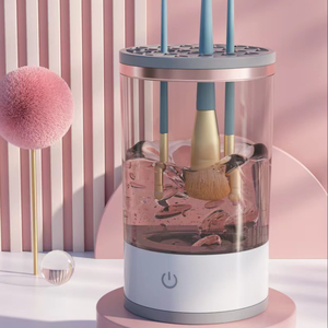 Limpiador de Brochas de Maquillaje Eléctrico Automático HeXue - Limpieza Profunda Rápida para Todo Tipo de Brochas en Minutos, Enchufe Estadounidense, Uso Comercial y Doméstico - Product Image 4