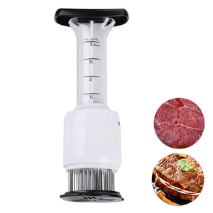 304 acier inoxydable lames d'aiguille pointues sauces injecteur marinade saveur seringue 2 en 1 <span class=keywords><strong>attendrisseur</strong></span> de <span class=keywords><strong>viande</strong></span> - Product Image 2