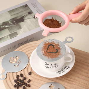 Plantillas Reutilizables de Acero Inoxidable para Café, Molde para Arte en Capuchino, Impresora Manual de Café, Plantillas para Latte Art - Product Image 4