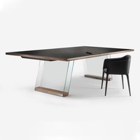 Table de ping-pong moderne et durable en verre et bois pour l'intérieur, avec un ensemble de ping-pong de luxe pour un usage domestique et commercial