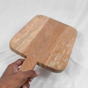 Tabla de Cortar de Madera Maciza Natural de Primera Calidad, Resistente, 2 cm de Grosor, Forma Rectangular, Apta para Lavavajillas, para Carne - Product Image 1