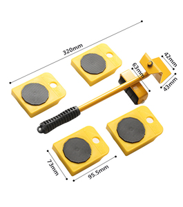 VENTE CHAUDE : Ensemble d'outils de levage et de déplacement de <span class=keywords><strong>meubles</strong></span> lourds avec 4 glisseurs pour un déplacement facile et un nettoyage simplifié - Product Image 2