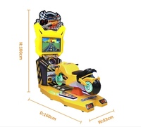 Simulateur de course automobile pour enfants à monnayeur, machine de divertissement pour enfants, acceptant pièces et billets de banque pour salle de jeux