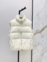 Gilet d'hiver matelassé double face imperméable de haute qualité pour femme, col montant, fermeture éclair, tissu en toile respirant