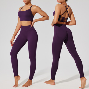 Sports Bra Women Cross Back Strappy Mesh Backless Yoga Fitness Workout Wear Solid Color S M L - Product Image 4