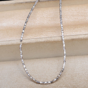 Accessoires de bijouterie en argent 925 plaqué platine avec perles concassées, 5846, plateau carré vide semi-fini avec trou, apprêts de bijouterie - Product Image 2